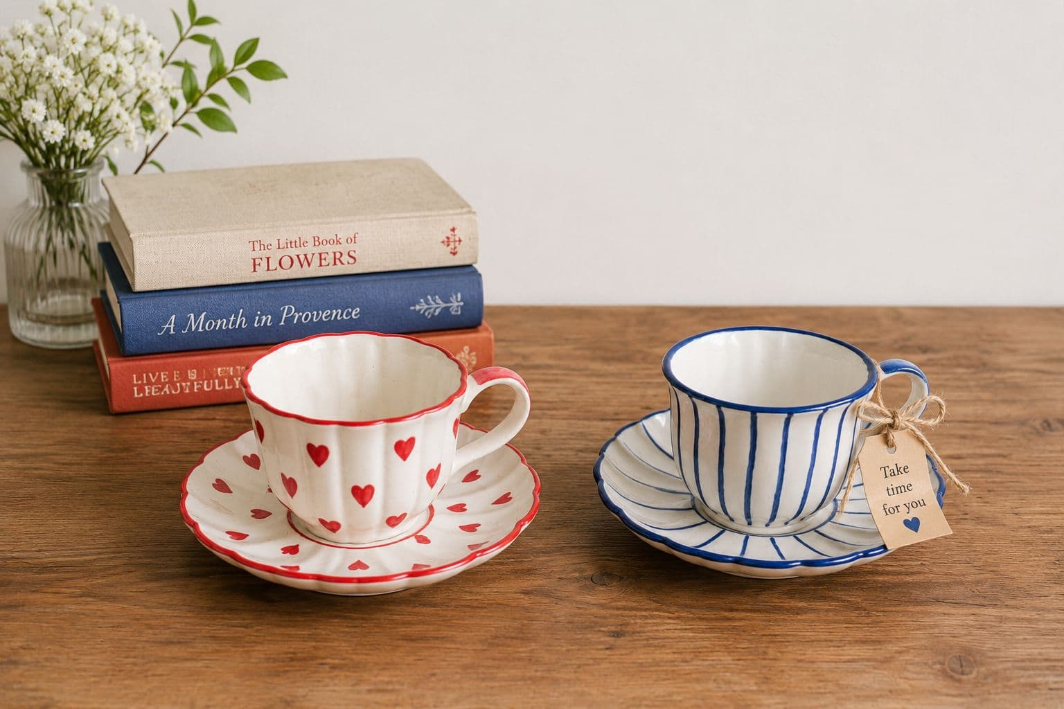 Fluted Cup & Saucer