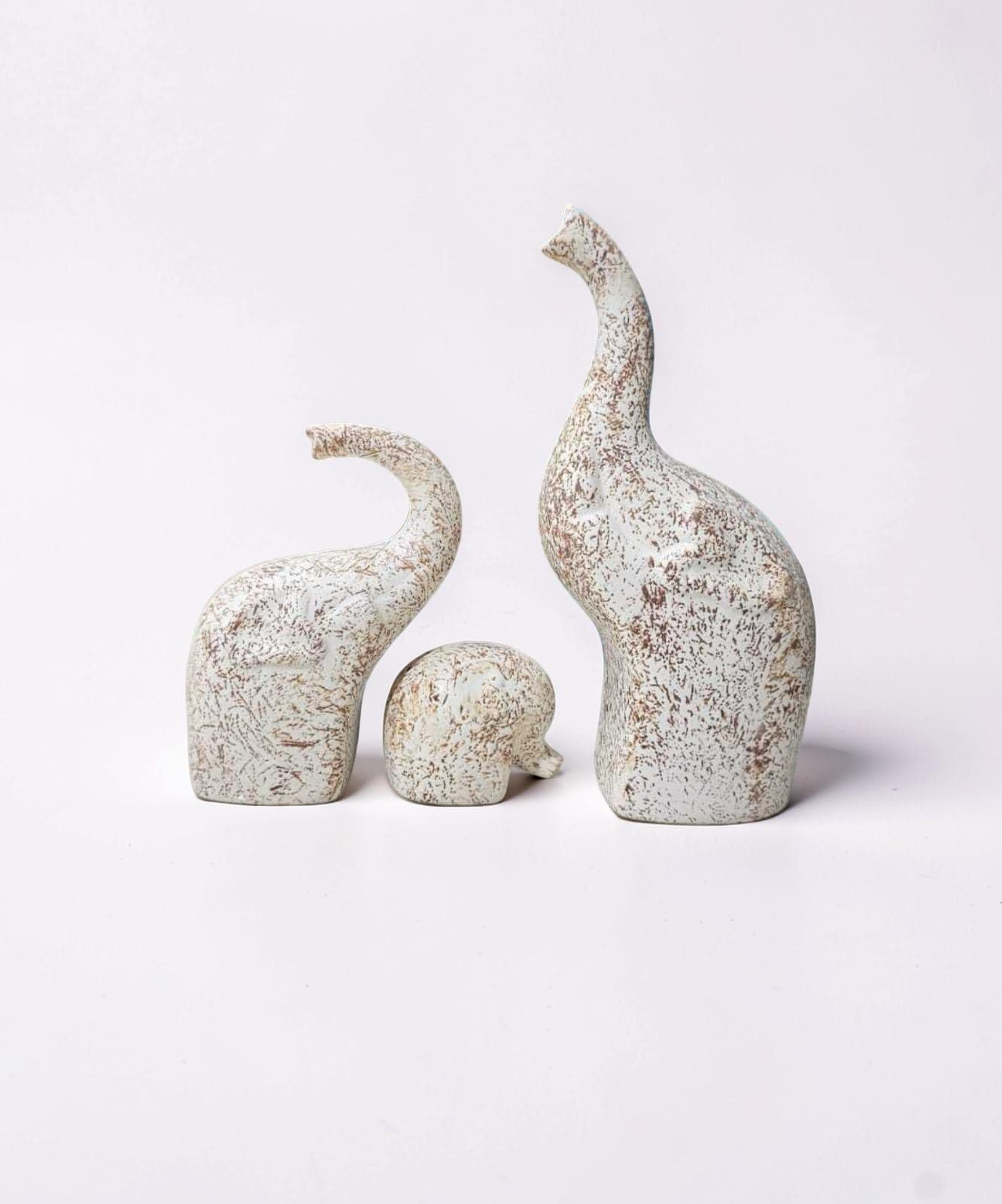 Abstract Longneck Trio
