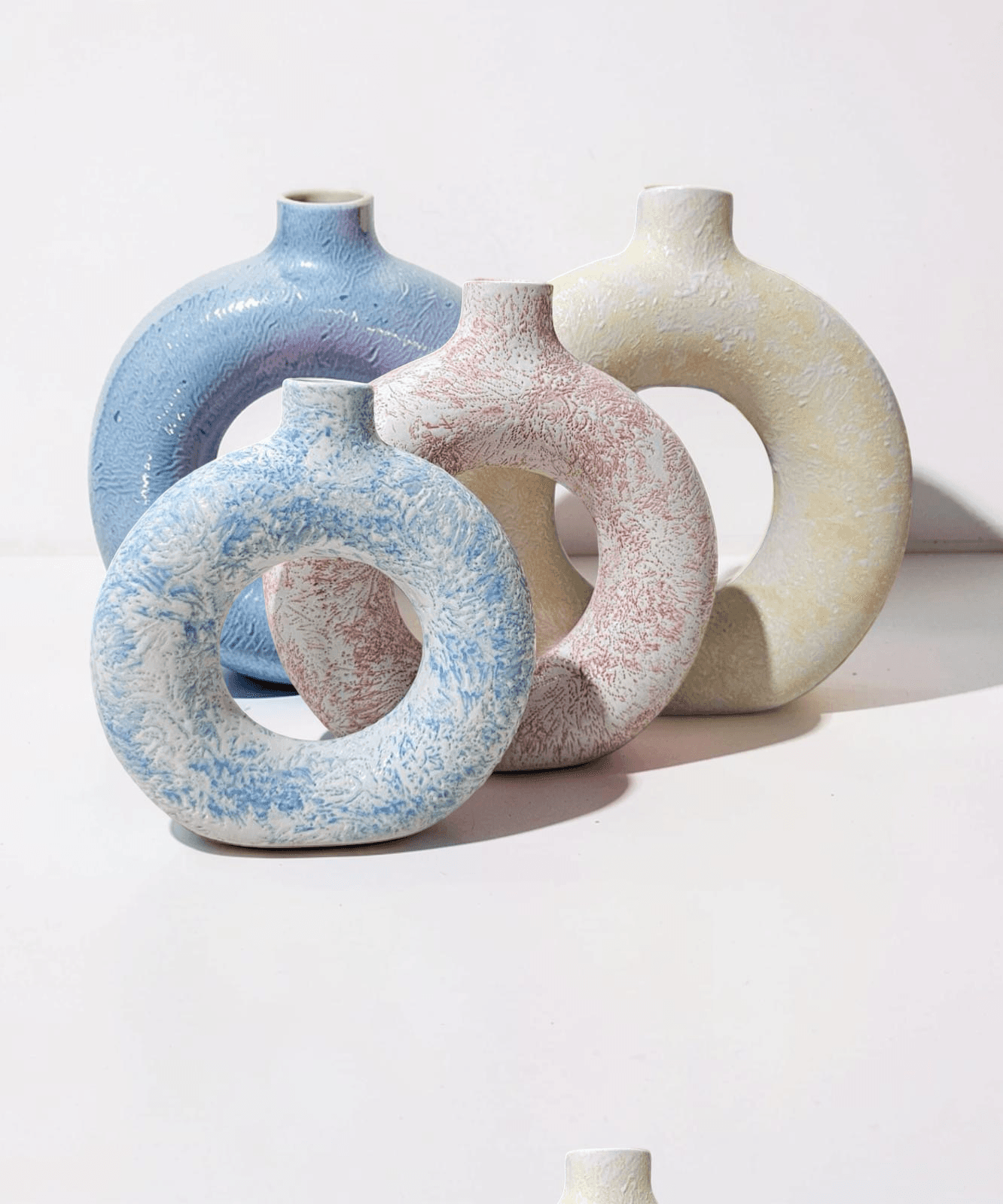 Pastel Donut Vases