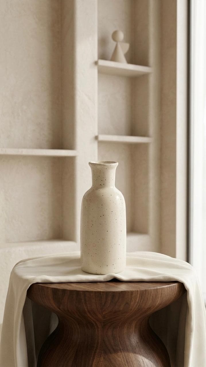 Slim Speckle Bottle Vase